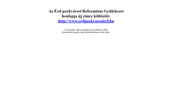 Desktop Screenshot of parkvaros.parokia.hu