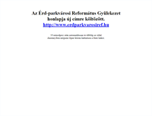 Tablet Screenshot of parkvaros.parokia.hu